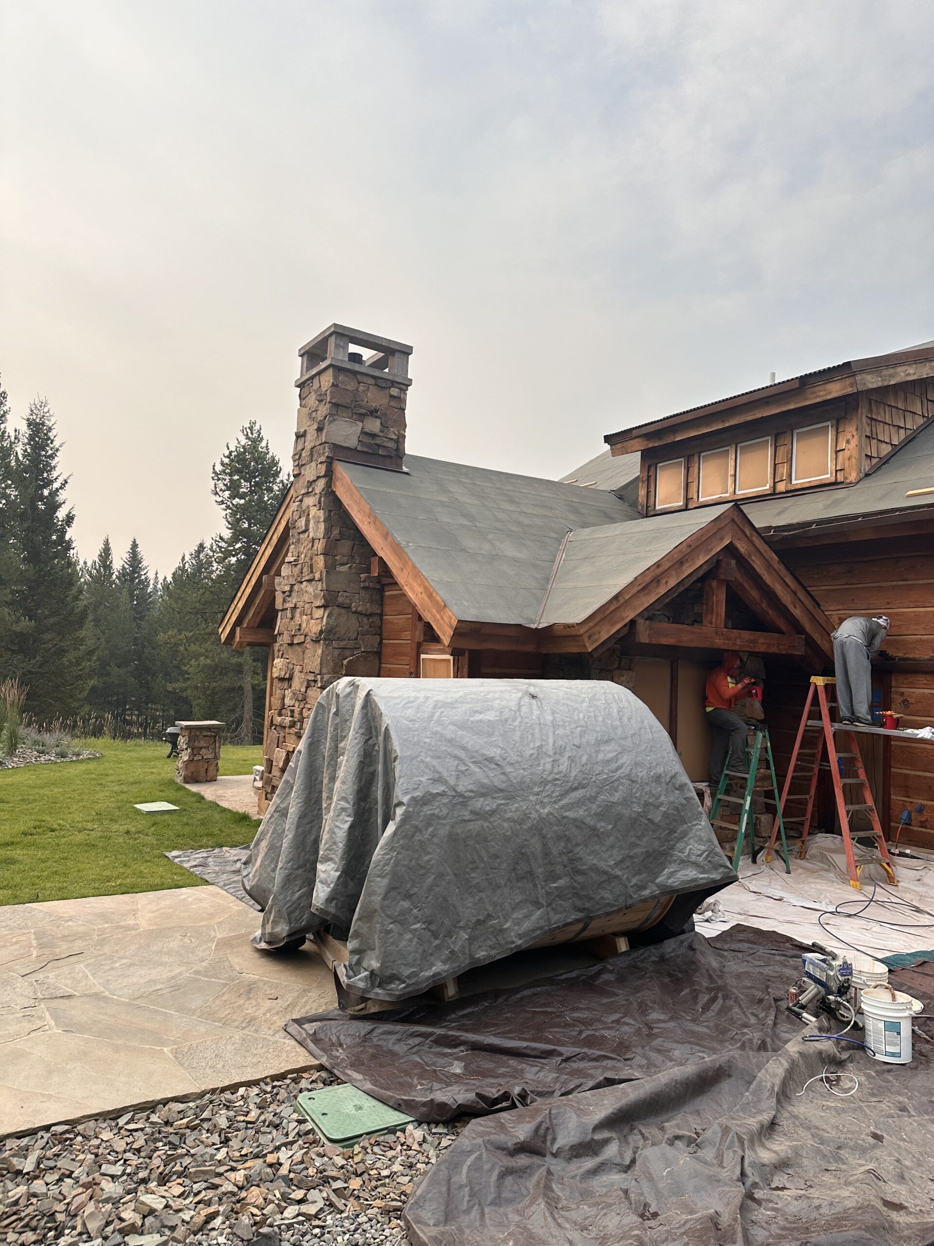 A.D. Customs Log Home Restoration